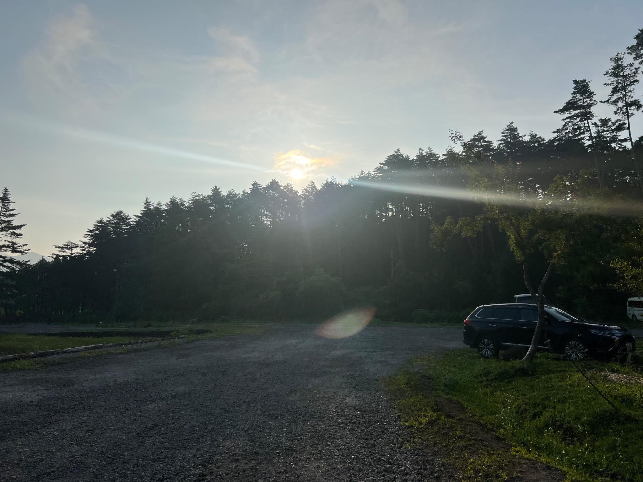 Sunrise from the car park 