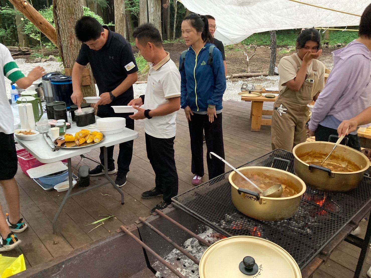 Outdoor cooking is fun!