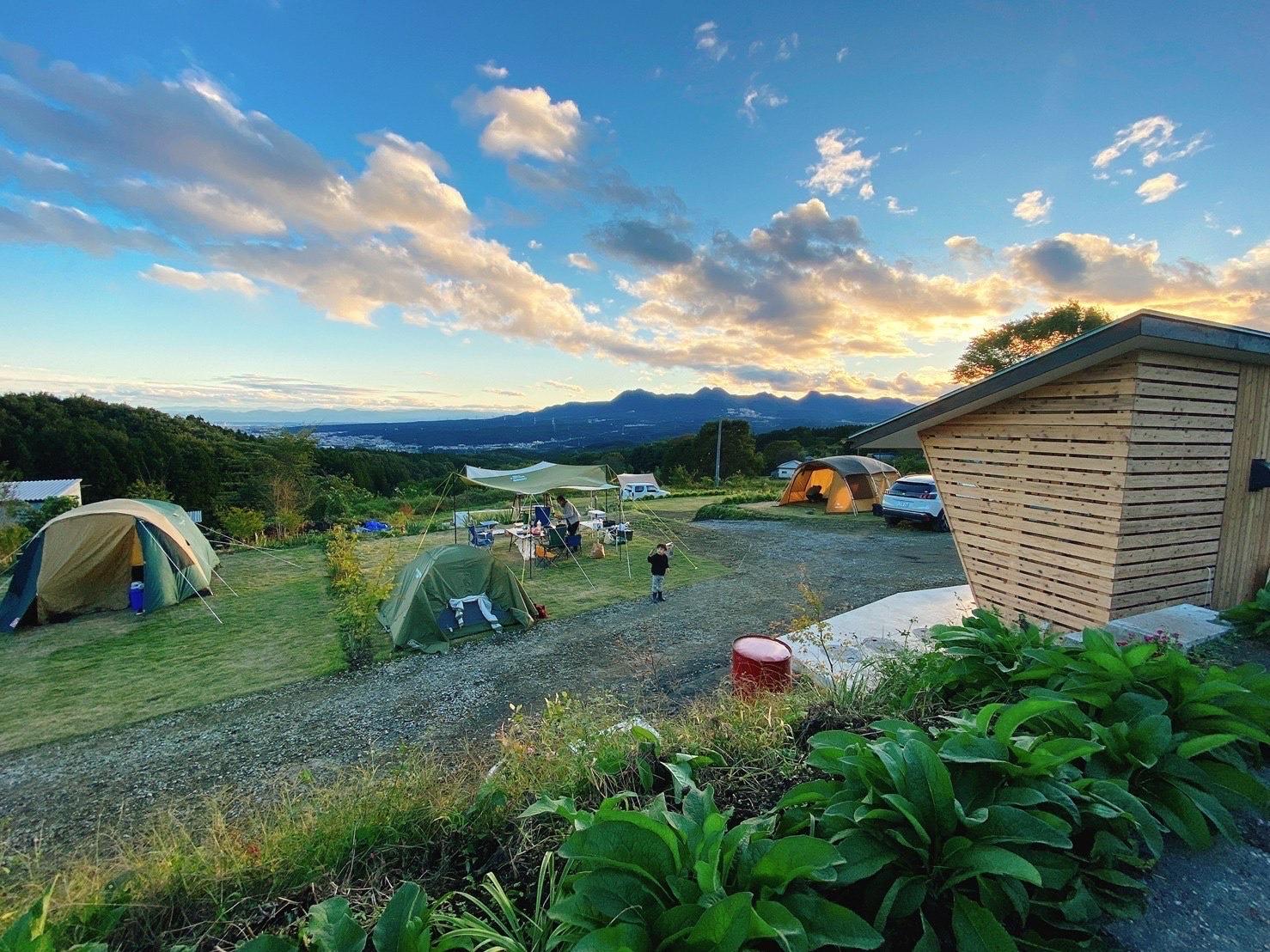 どのサイトからでも榛名山、赤城山が一望出来ます。