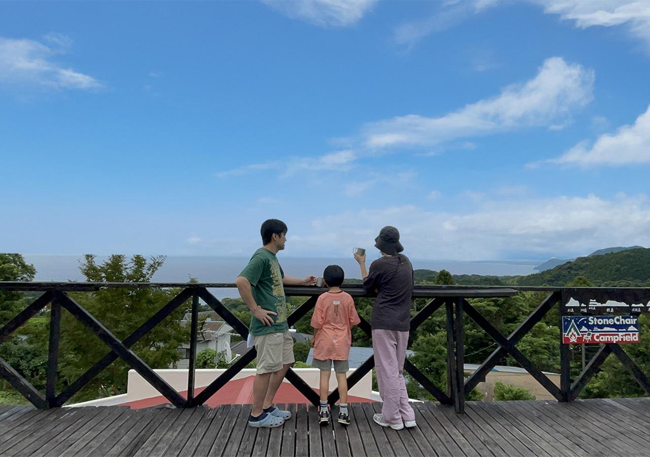開放感抜群のスターデッキ