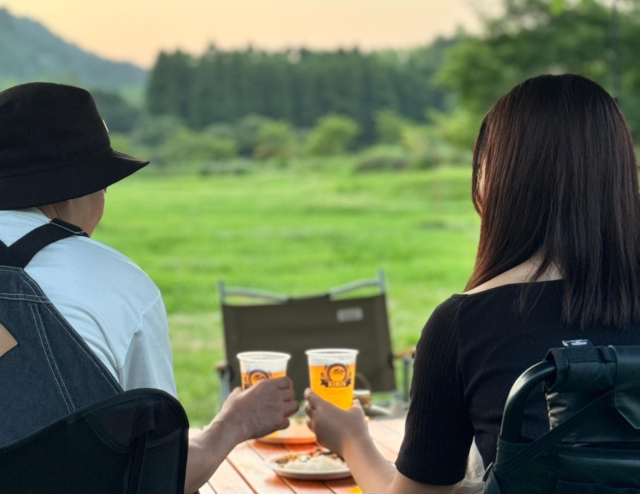仲間と飲むビール。最高の一杯！