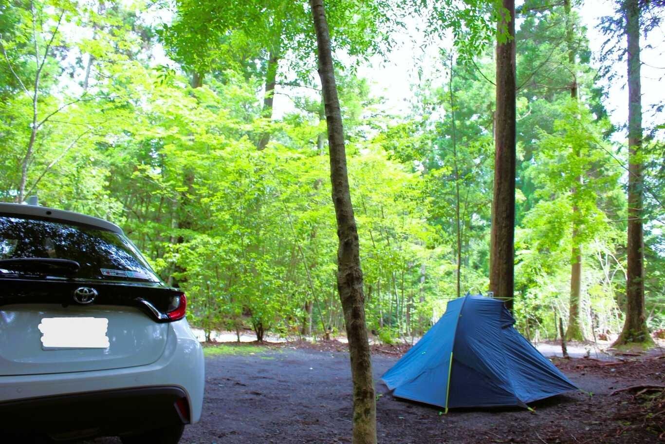 大人２名様限定オートキャンプサイトの例：40サイト（小さめテント）