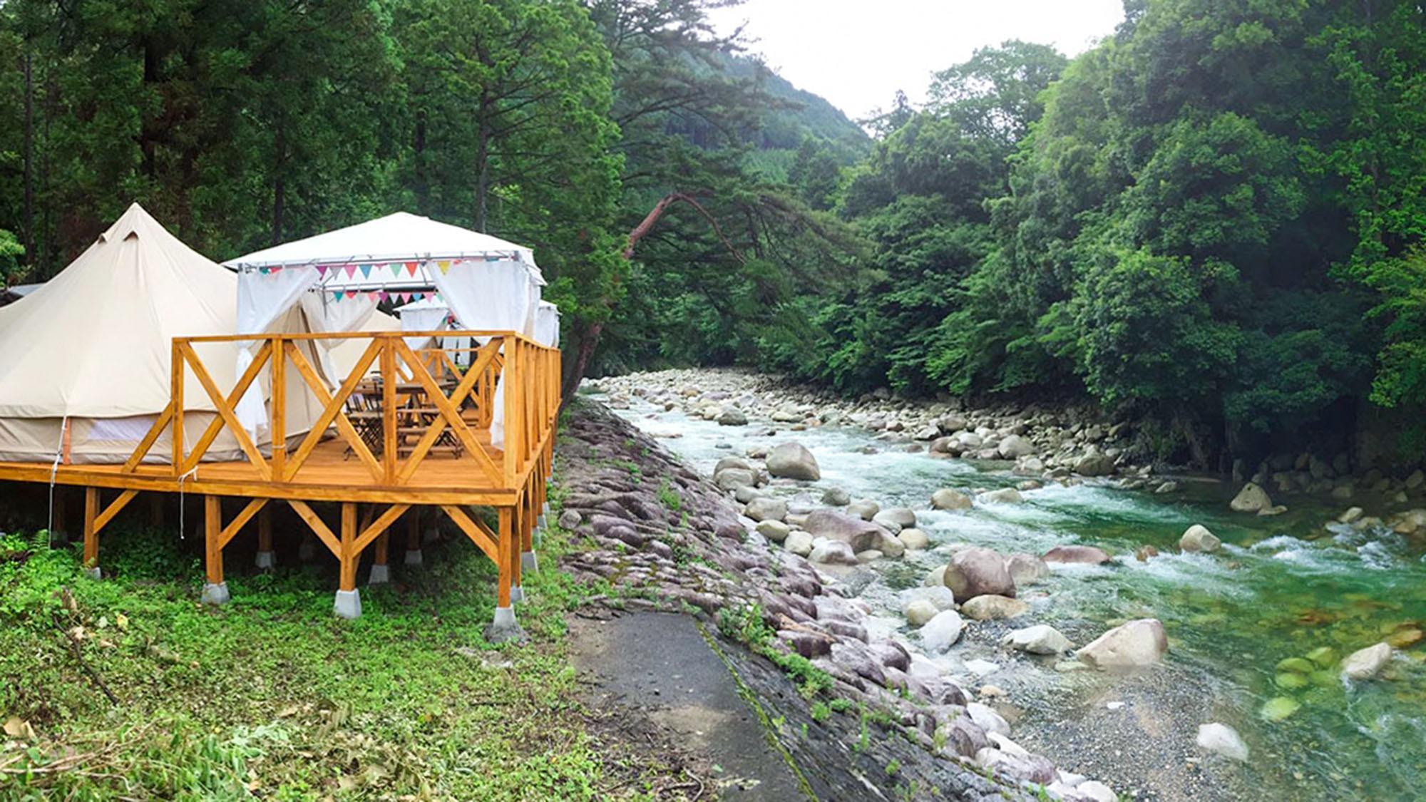 ・【施設】大自然の中で川のせせらぎを楽しめる最高の立地