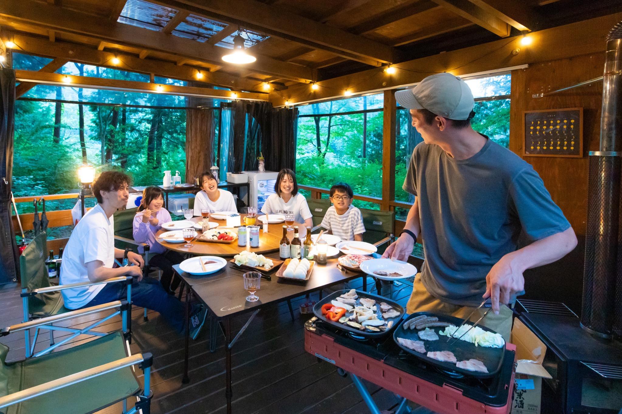 6人まで利用できる食事スペース。