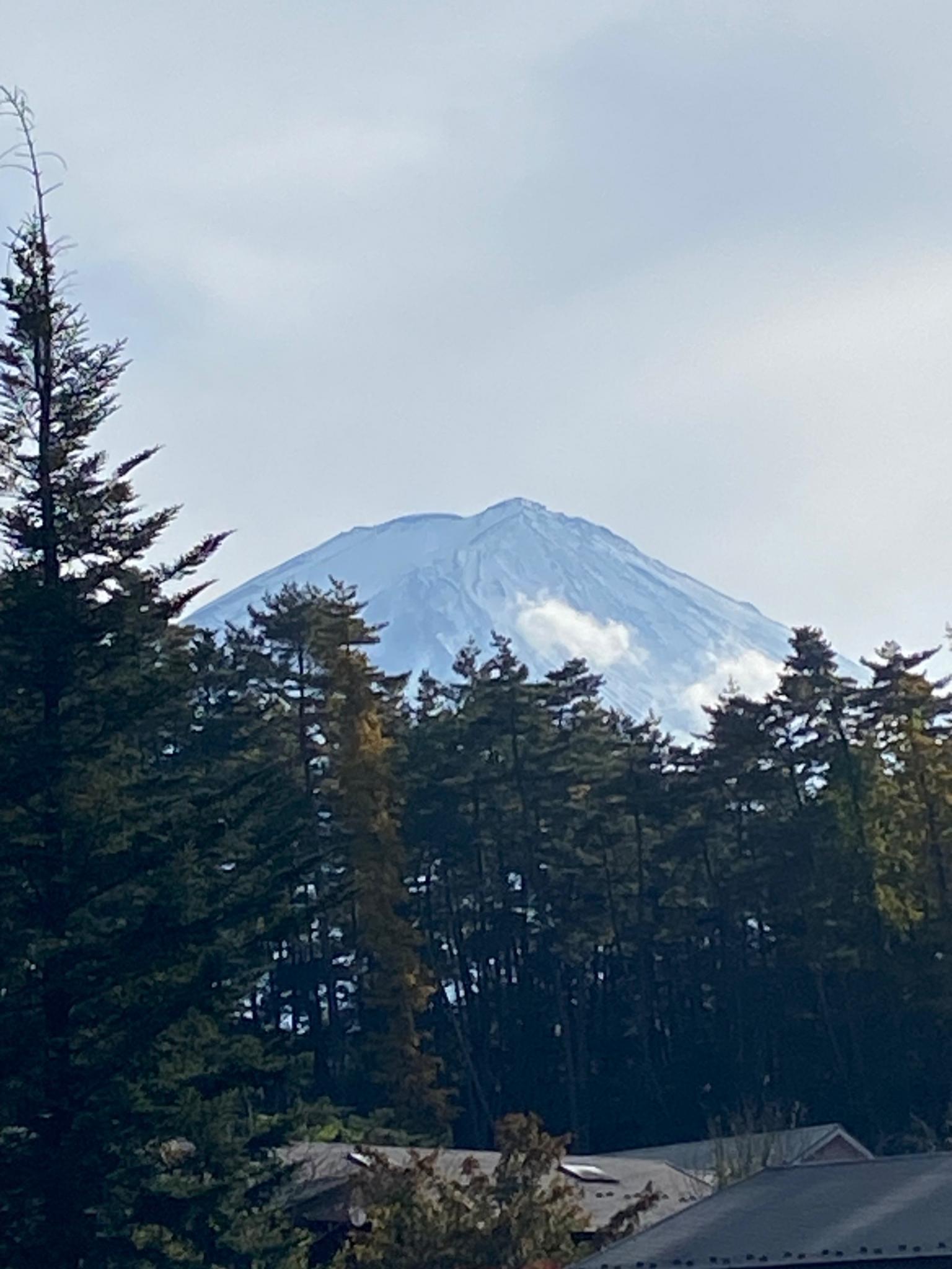 We can see Mt. Fuji in campsite 