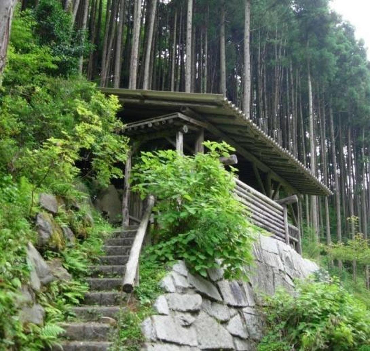 大露天風呂：階段を登り、高台にある大露天風呂。山の緑を楽しみながら、マイナスイオンいっぱい浴びて 入るお風呂は最高です。