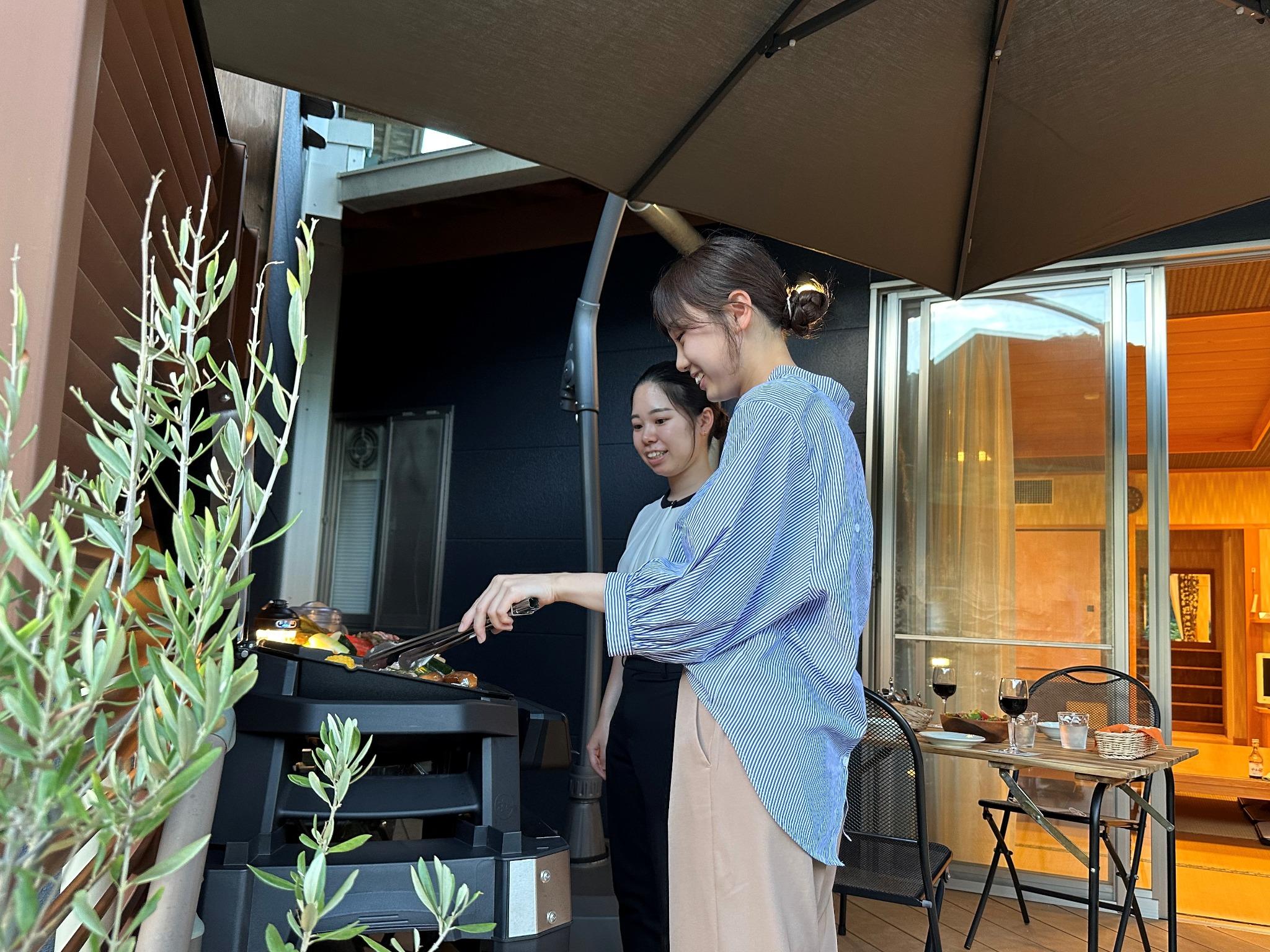 テラスBBQの様子