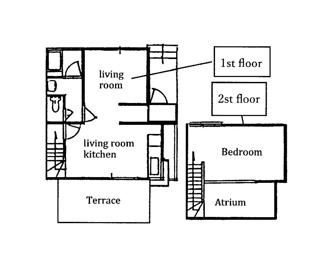 ground plan　（1F:2F）