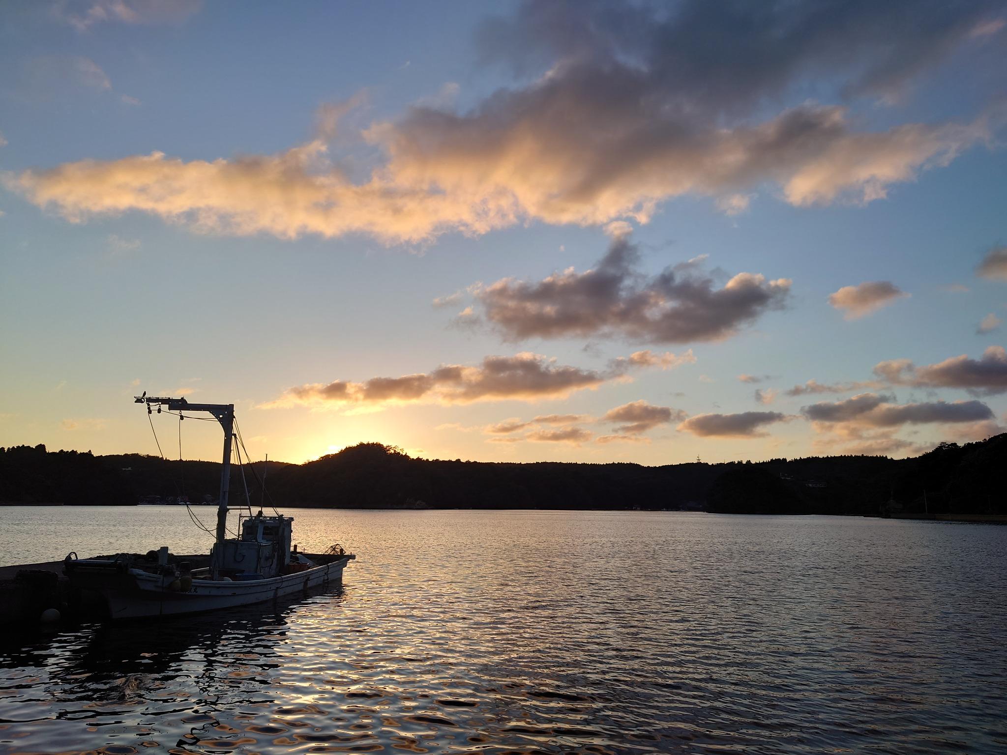 夕暮れに、のんびりと。