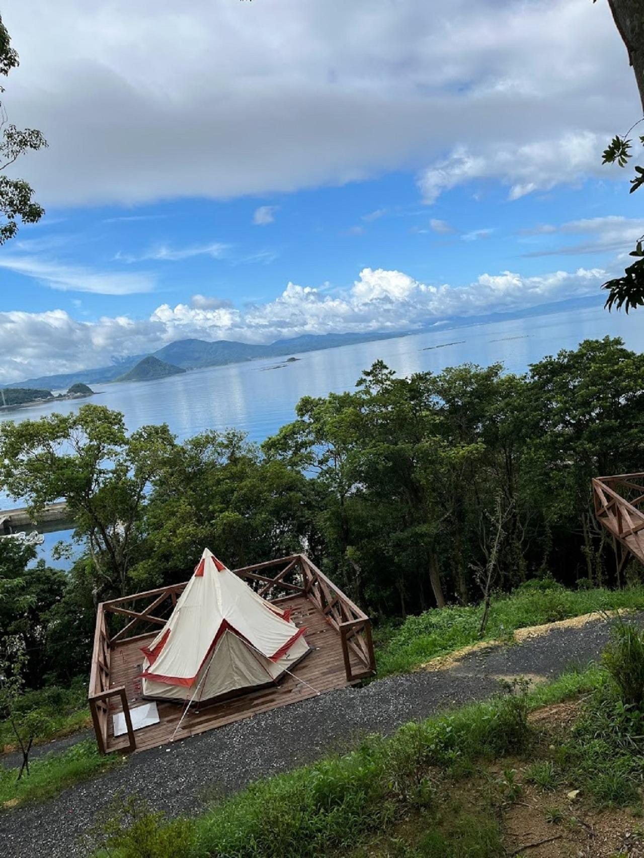 キャンプ場からの景色