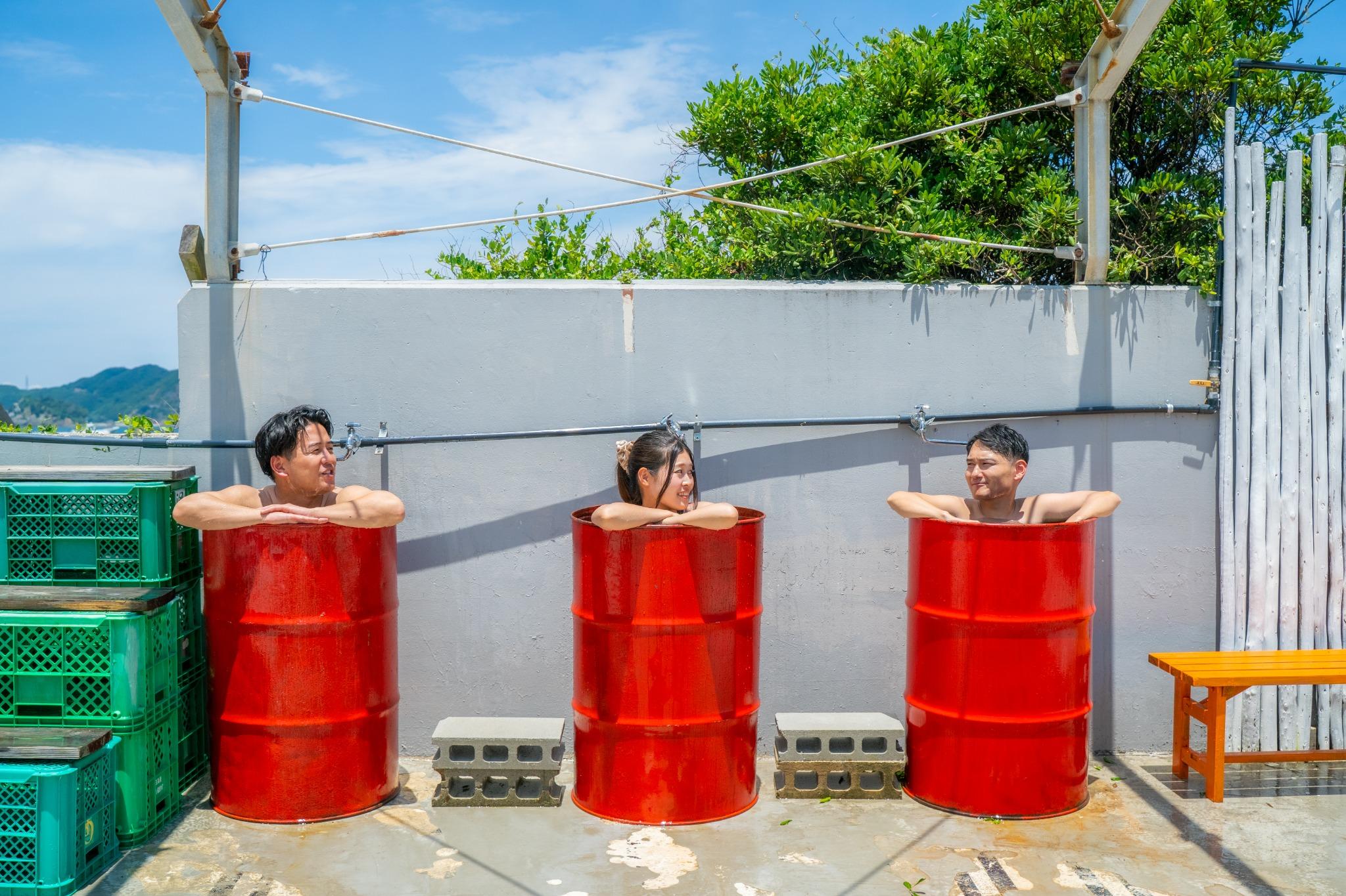 ドラム缶水風呂