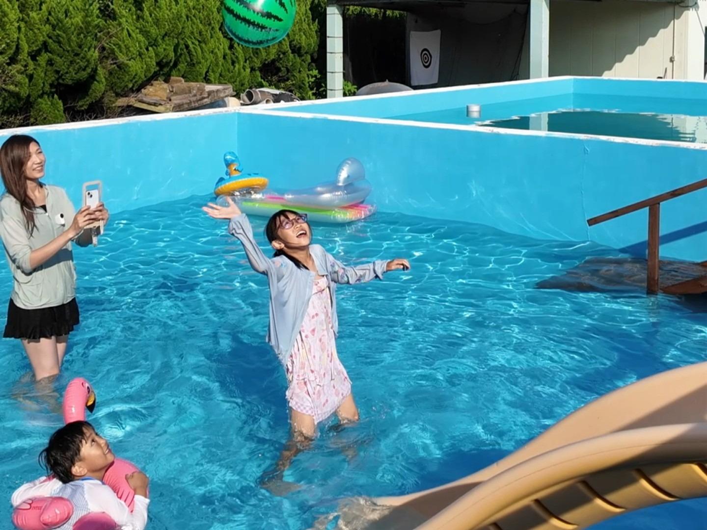 夏季限定の海水プール！広々していて思いっきり遊んで楽しめます！