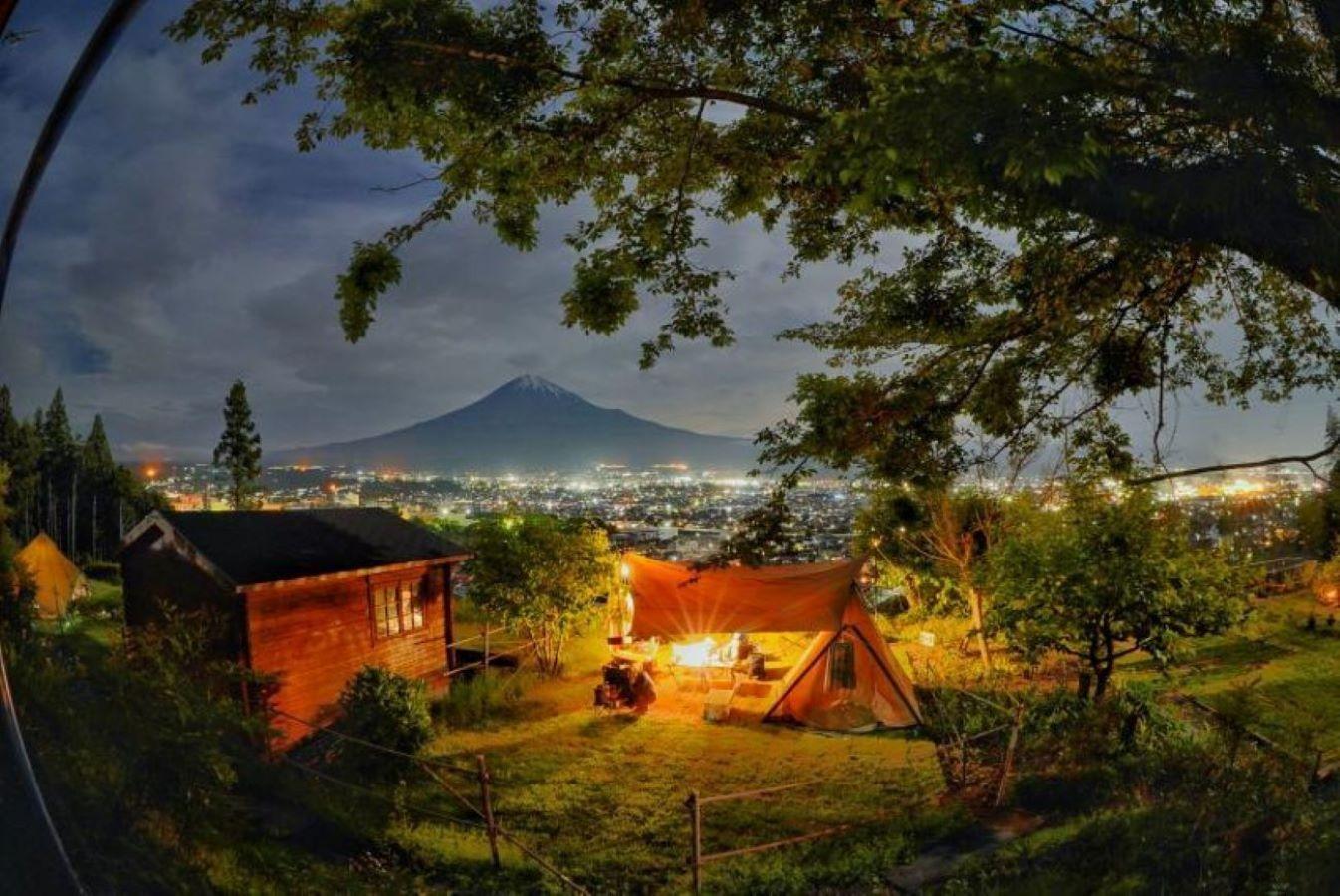 富士山と夜景のキャンプ場桂の森CAMPERSFIELD | キャンプ場検索サイト
