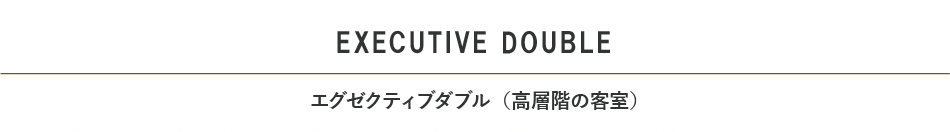 エグゼクティブダブル見出し