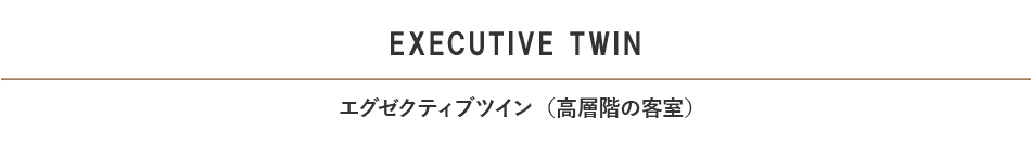 エグゼクティブツイン見出し