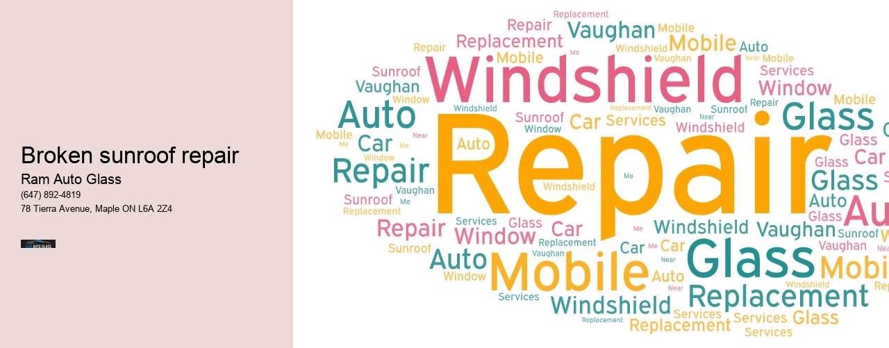 Broken sunroof repair