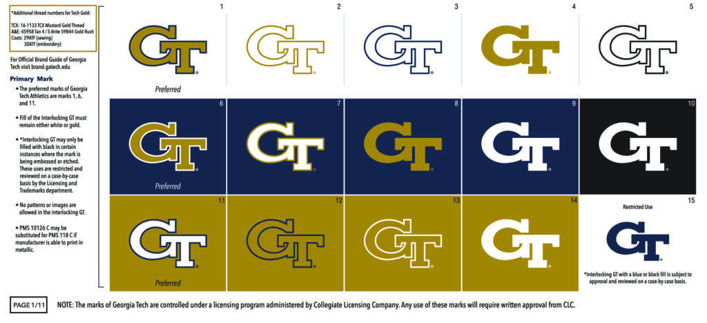 Brand Guidelines for the interlocking GT