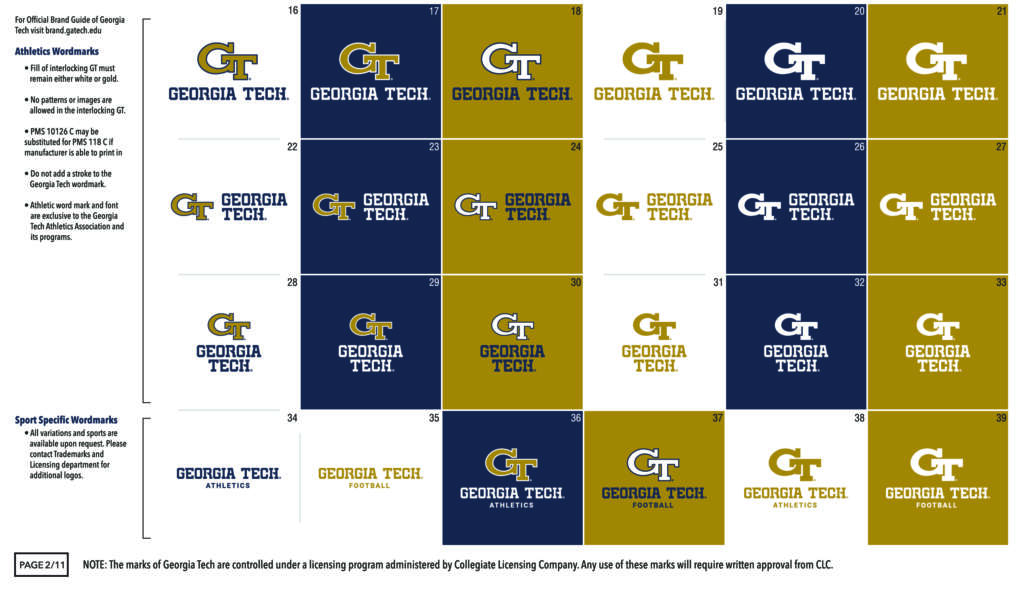 Georgia Tech Wordmark Brand Guidelines
