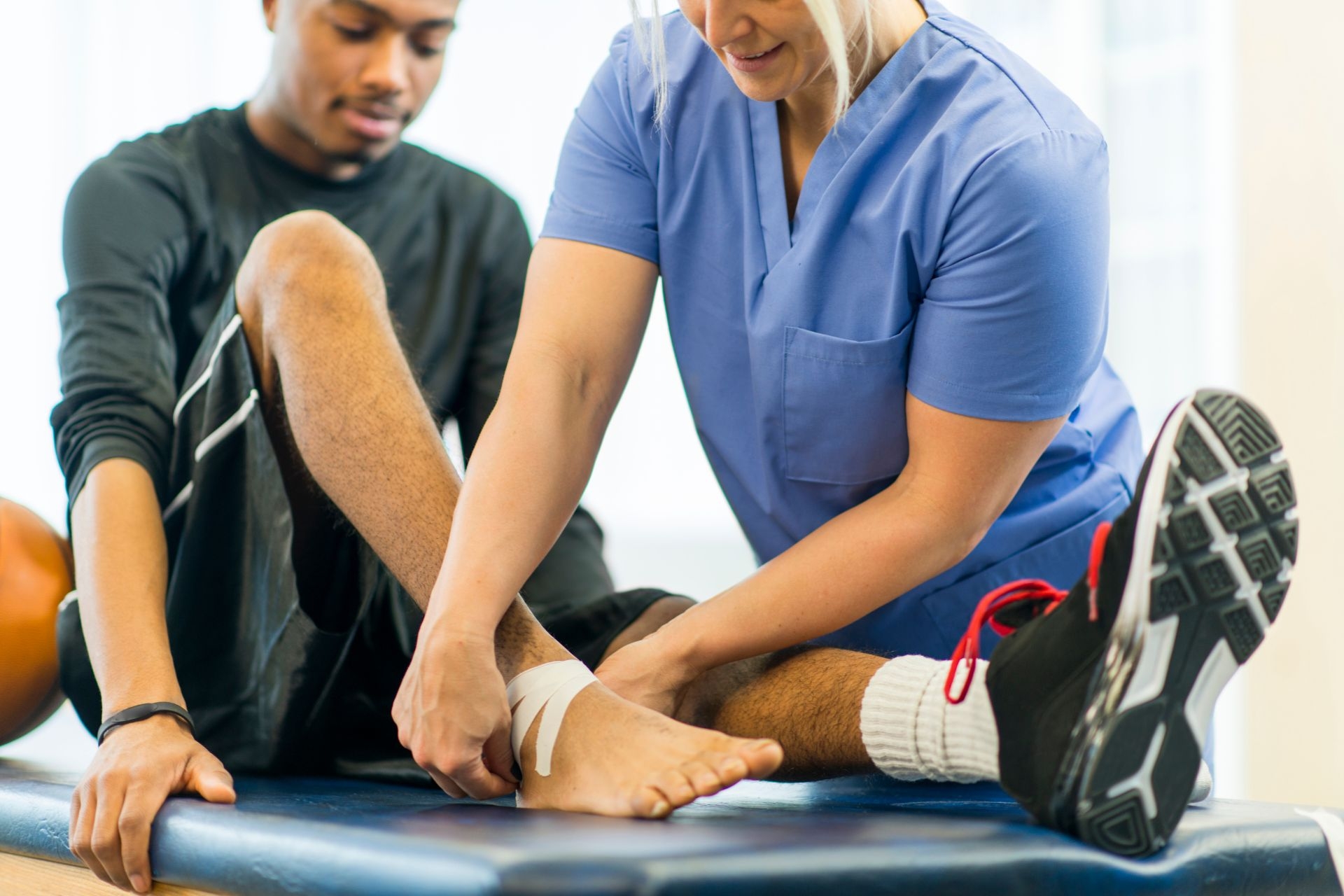 Are there any specific precautions or contraindications to consider when working on improving DROM with a patient?