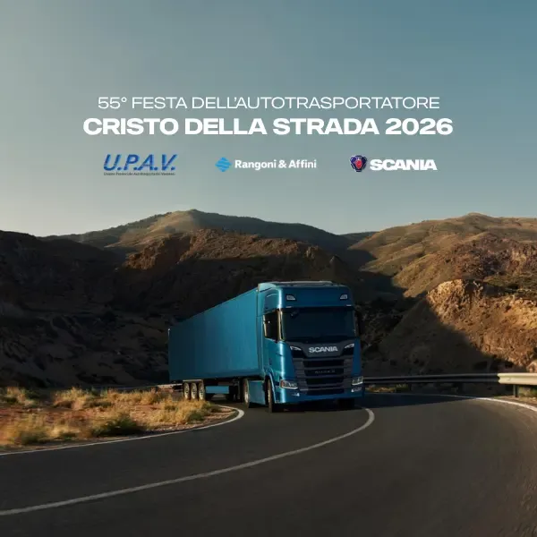 Celebra il 55° Cristo della Strada 2026: un potente Scania attraversa paesaggi montani. Festa dell'autotrasportatore!