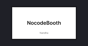 NoCodeBooth