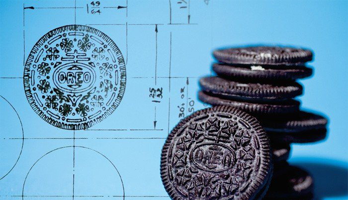 diseño original de la galleta oreo