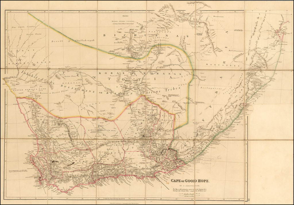 Cape of Good Hope. By J. Arrowsmith - Barry Lawrence Ruderman Antique ...