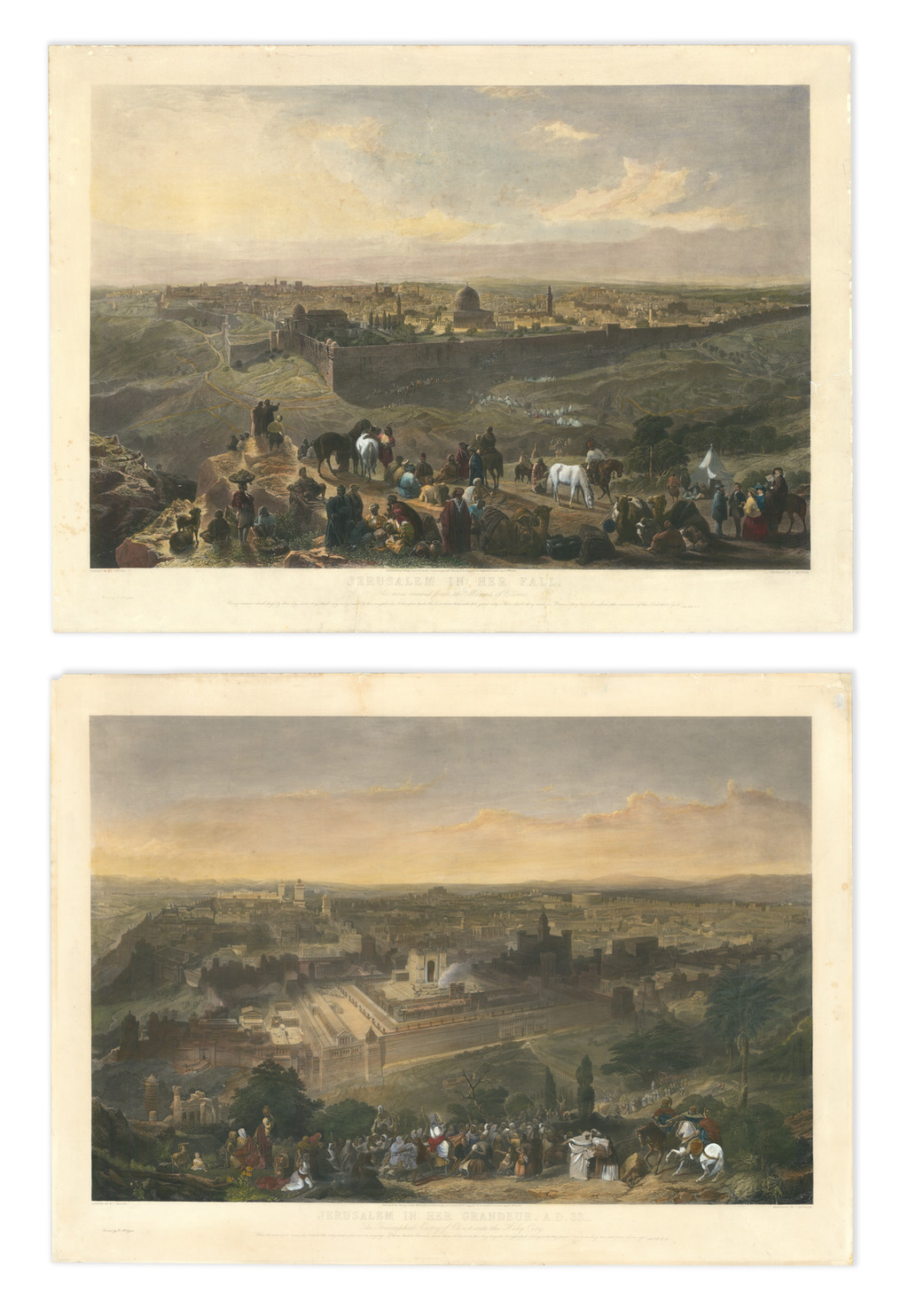 ETERNAL JERUSALEM 1840-1917 写真集 Jerusalem in Her Grandeur, A.D. 33 – The Triumphal Entry of Christ