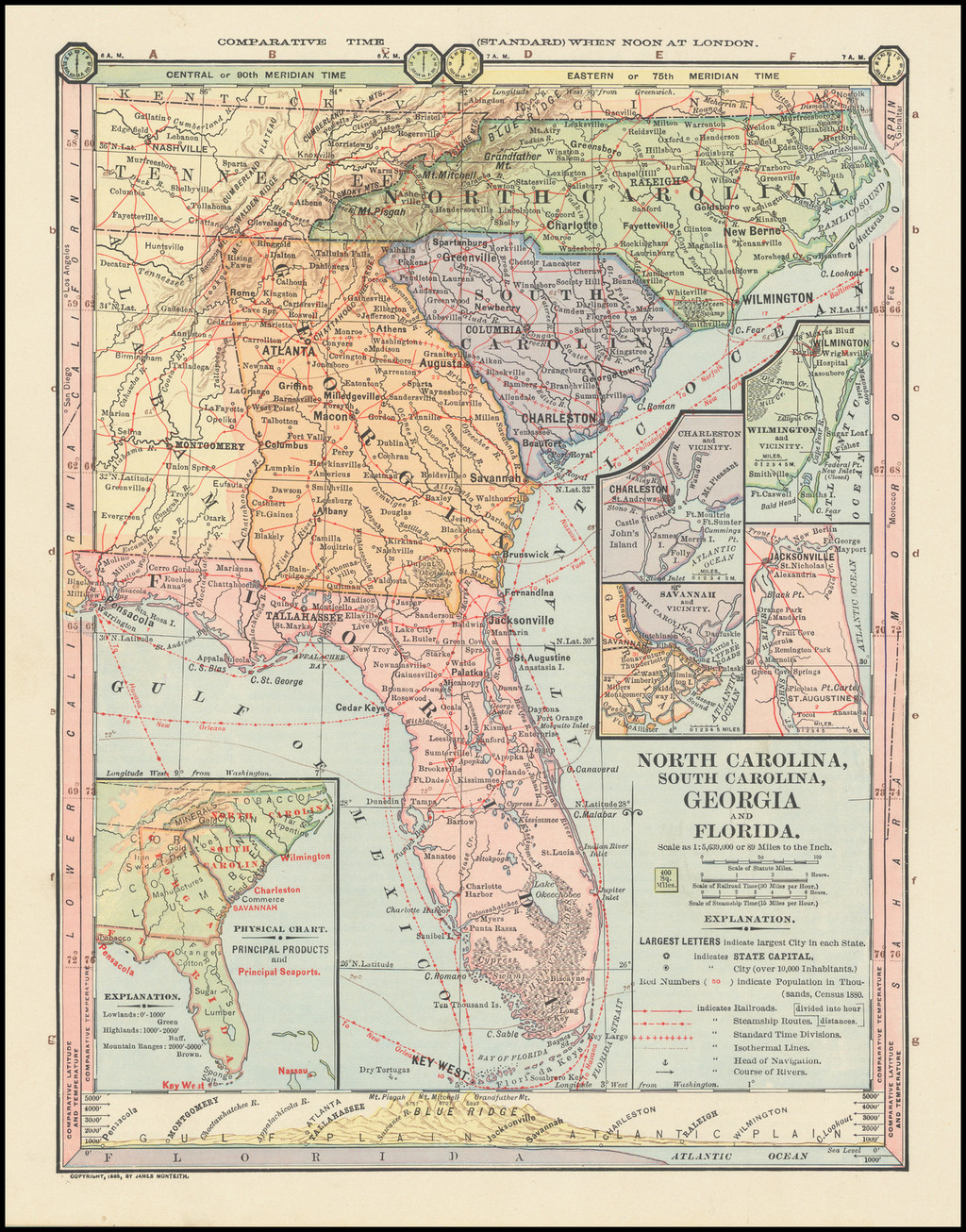 Georgia Map Of Noth Florida County Map Of North Carolina South 107656 