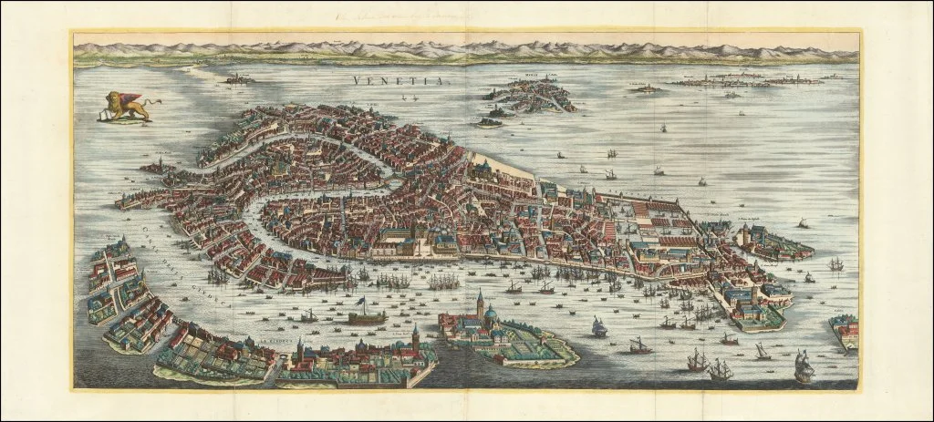 ＶＥＮＥＴＩＡ 版画 Panorama of Venice] Venetia | RUDERMAN Maps