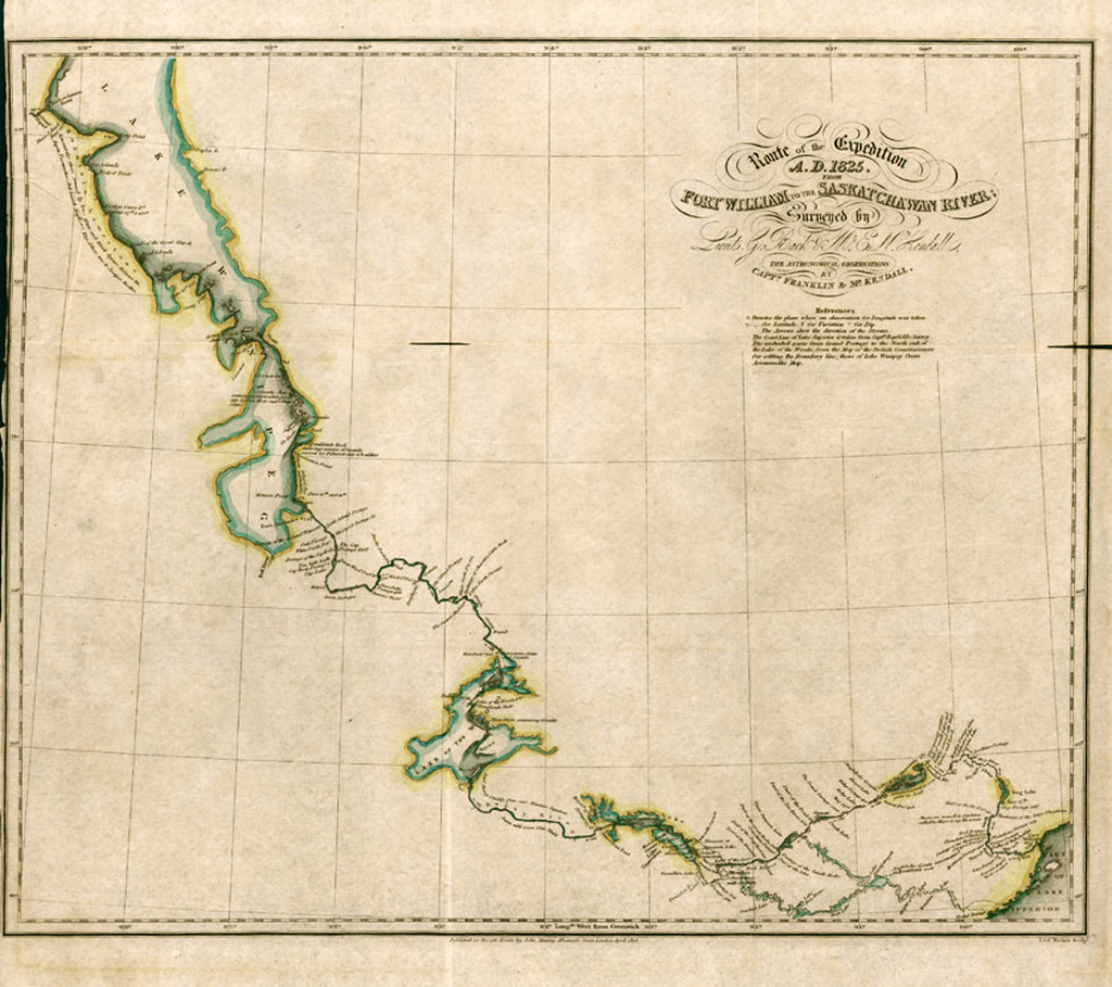 Route Of The Expedition A D 1825 From Fort William To The