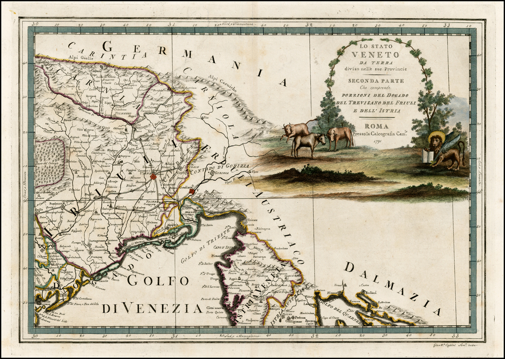 Lo Stato Veneto Da Terra Diviso Nelle Sue Provincie Secona Parte Che 