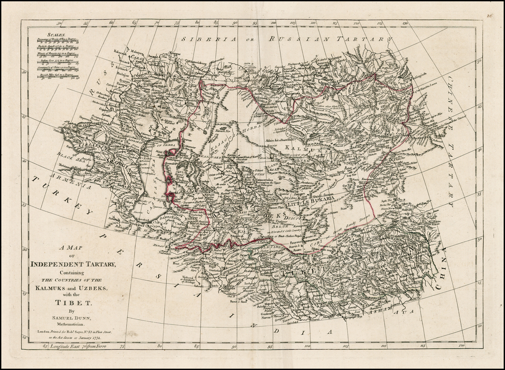 1774 карта московской провинции