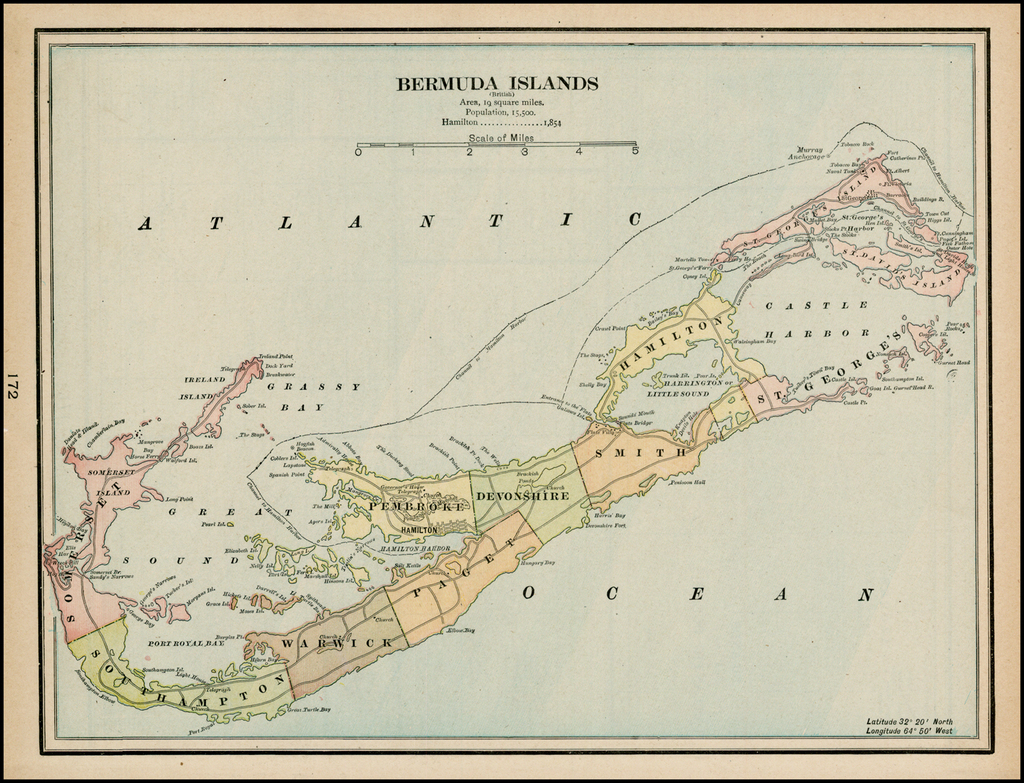 Bermuda Islands Barry Lawrence Ruderman Antique Maps Inc 9352