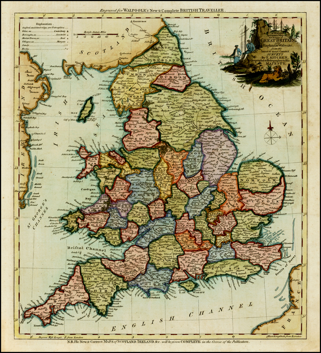 A New and Accurate Map of that District of Great Britain called England ...