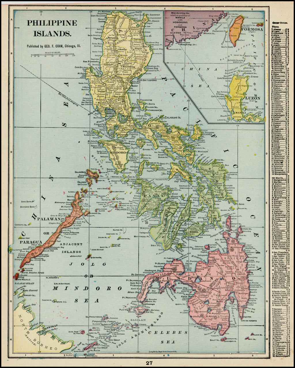 Philippine Islands - Barry Lawrence Ruderman Antique Maps Inc.