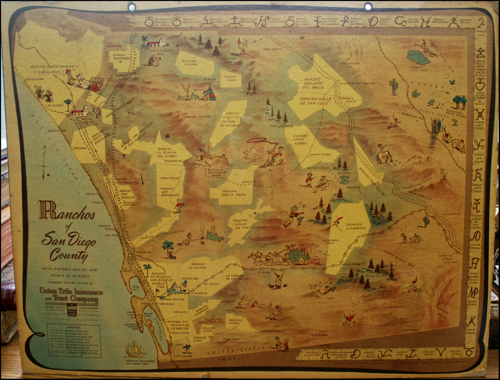 Almanac San Diego County Map Newspaper Special Sections The San