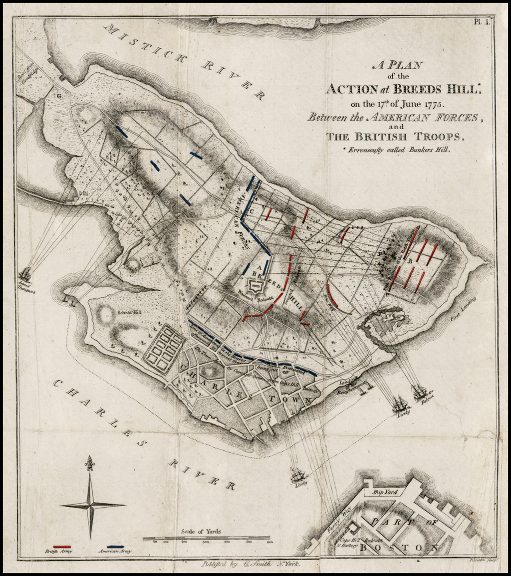 A Plan of the Action at Breeds Hill*; on the 17th of June 1775. Between ...