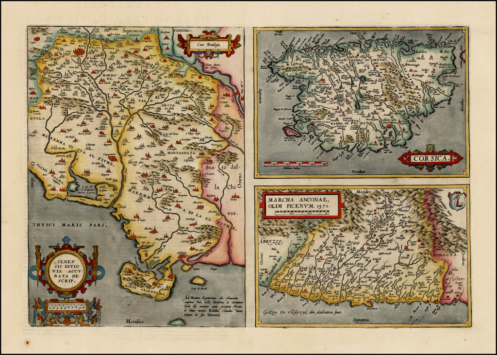 (Siena, Corsica, etc.) Senensis Ditionis Accurata Descrip [and] Corsica ...