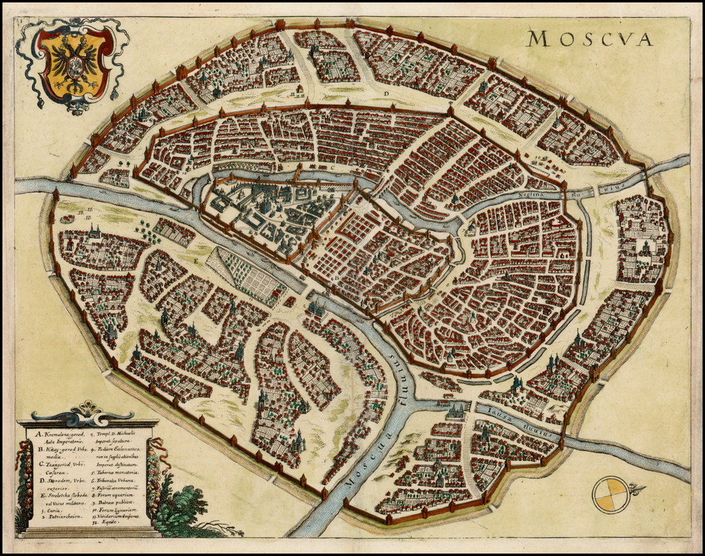 карта москвы в историческими