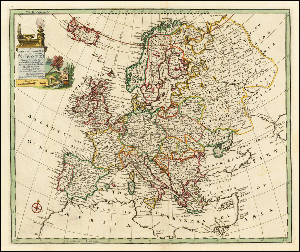 A New and Accurate Map of Europe Drawn From the best Authorities and ...