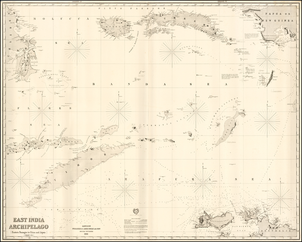 East India Archipelago [Eastern Passages to China and Japan] [Chart No ...