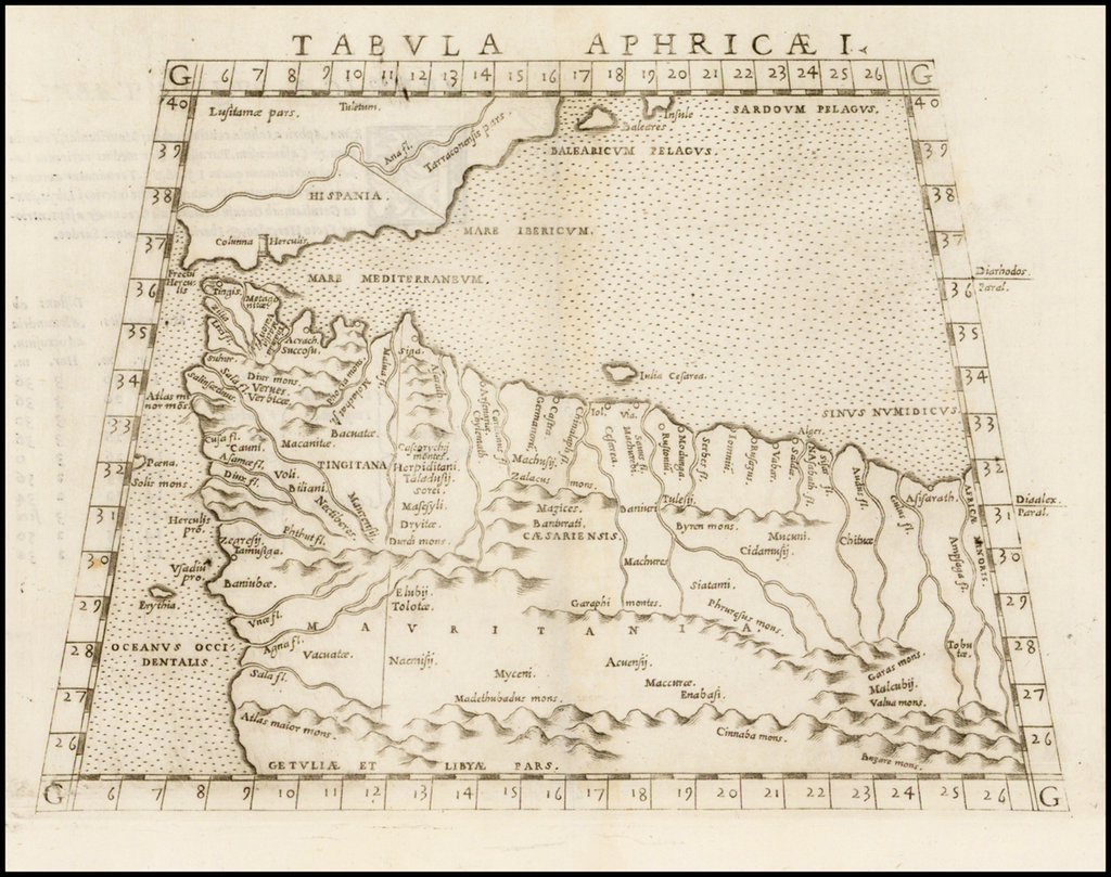 Tabula Aphricae I [Morocco & Tunisia] - Barry Lawrence Ruderman Antique ...