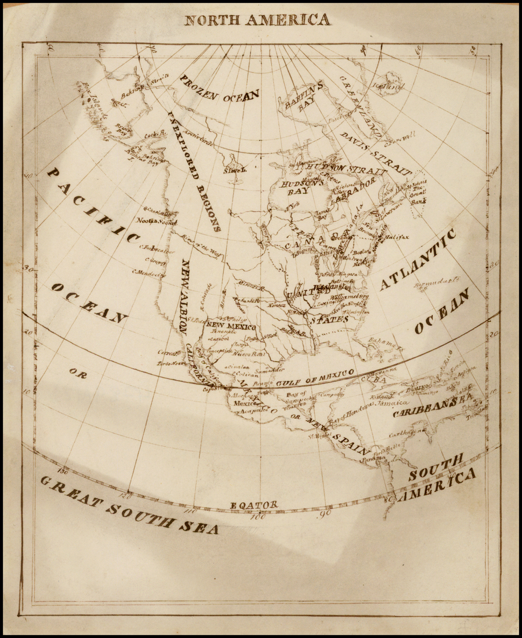 North America [Manuscript!] - Barry Lawrence Ruderman Antique Maps Inc.