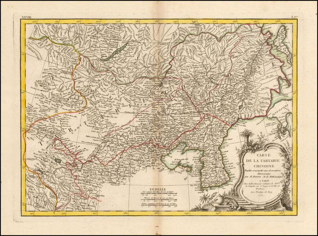 Carte De La Tartarie Chinois 1771 Barry Lawrence Ruderman Antique Maps Inc