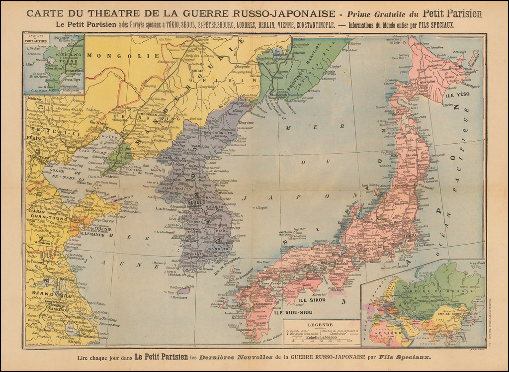 Carte Du Theatre De La Guerre Russo Japonaise Prime Gratuite