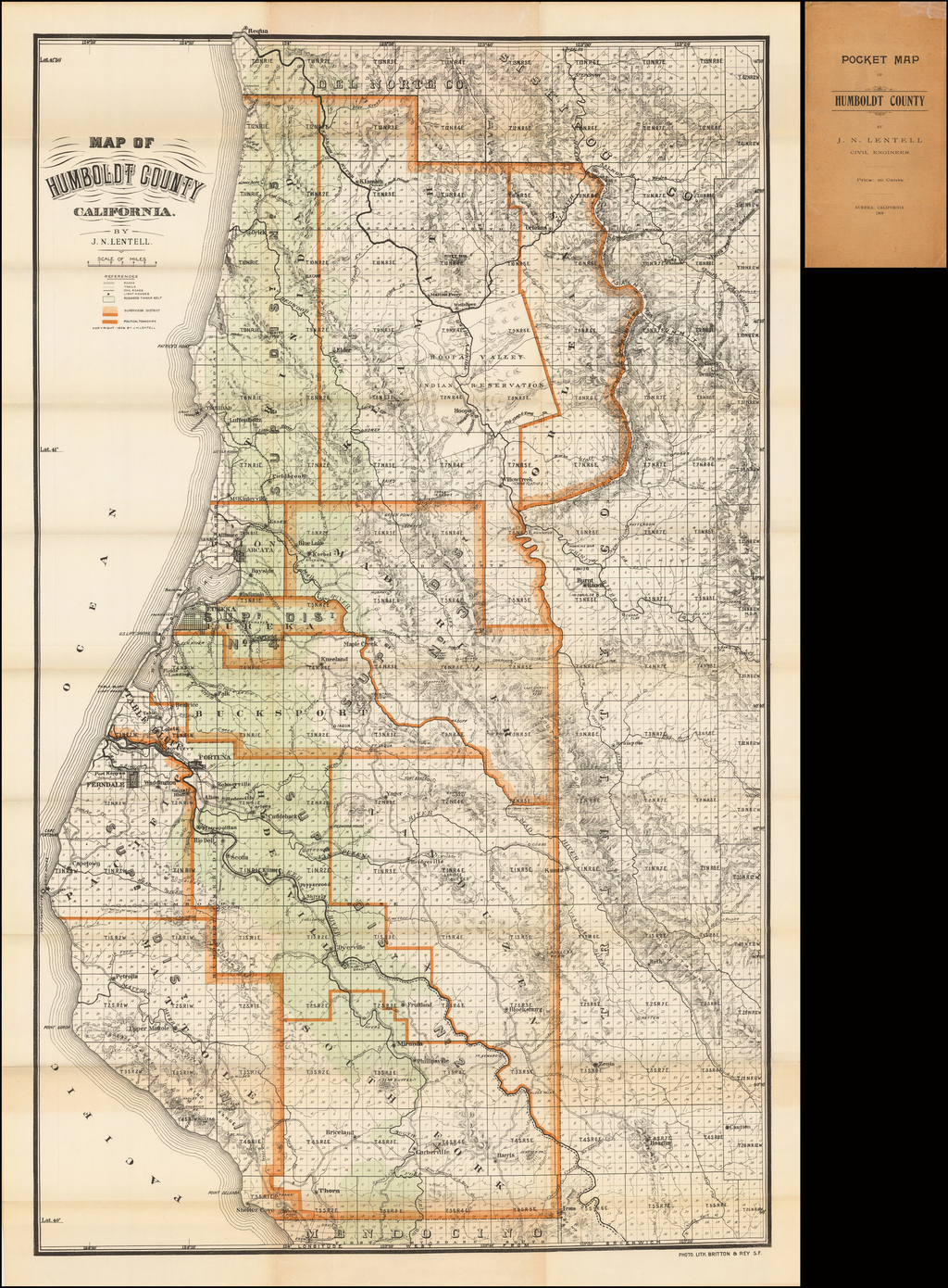 Map Of Humboldt County California