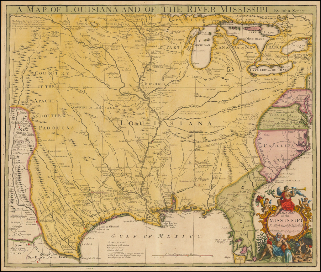 A Map of Louisiana And Of The River Mississipi . . . . - Barry Lawrence