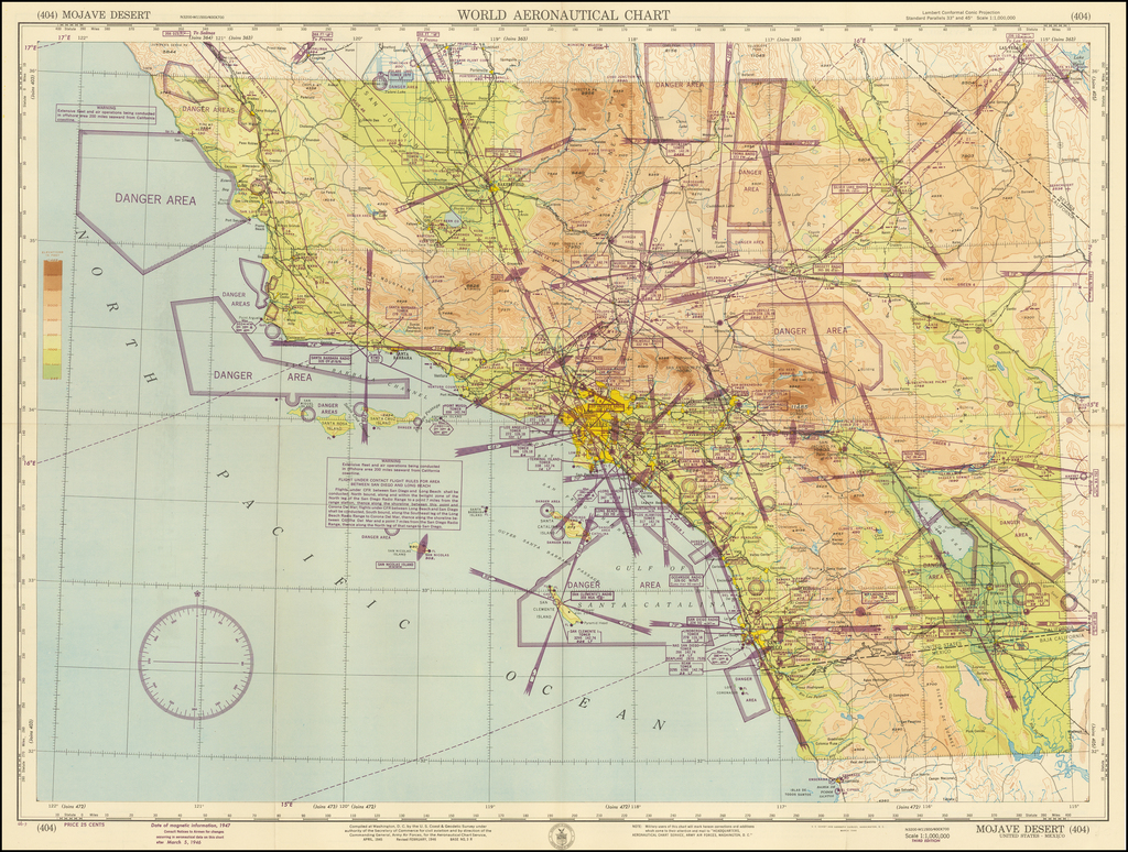 Vintage Aeronautical Charts For Sale