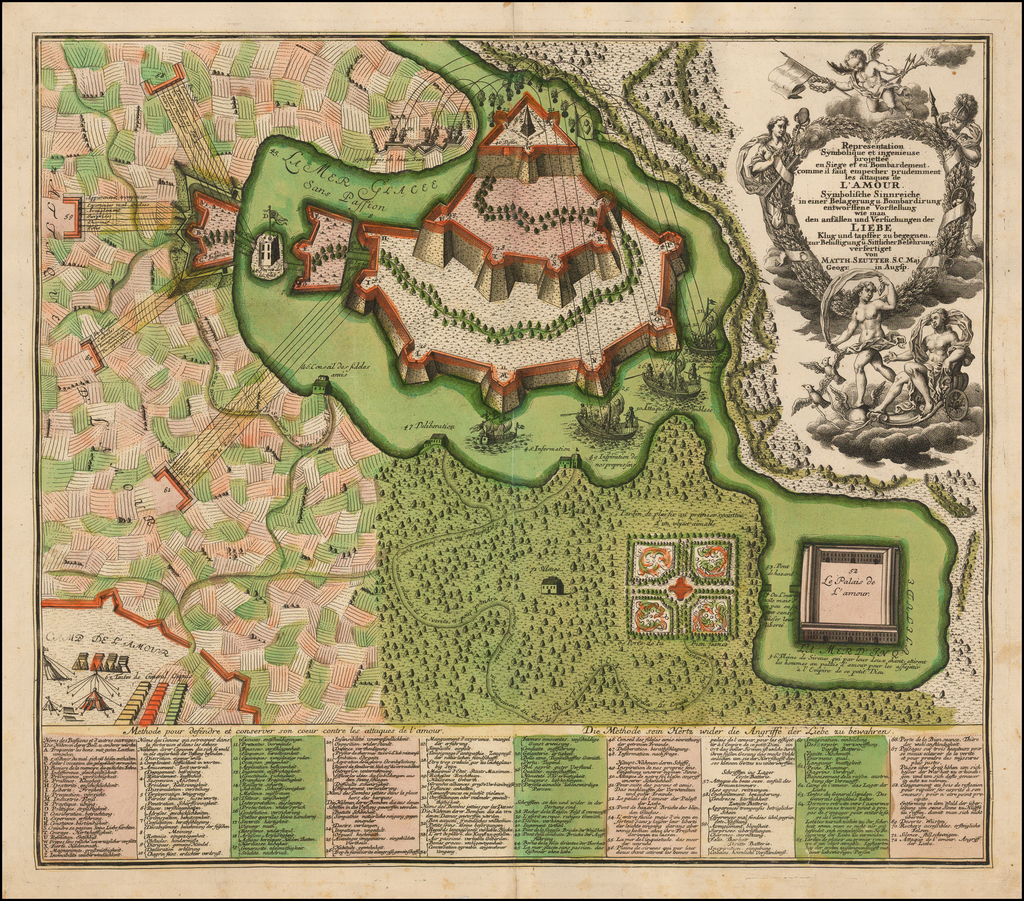 [Allegorical Map of Love!] Representation Symbolique et ingenieuse ...